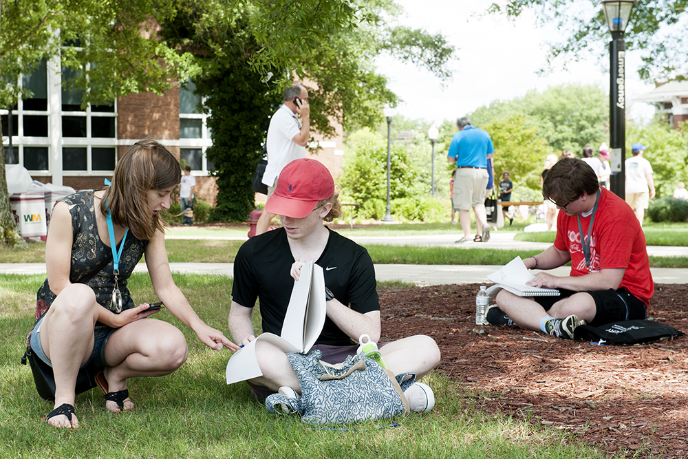 Students on the Drill Field at Design Discovery Camp (photo by Laura Daniels/ © Mississippi State University)