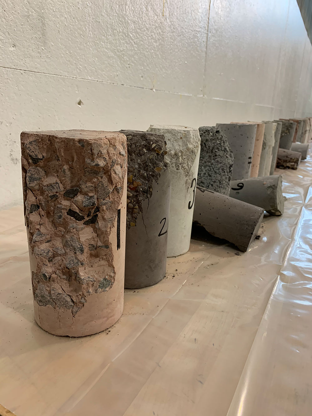 concrete cylinders