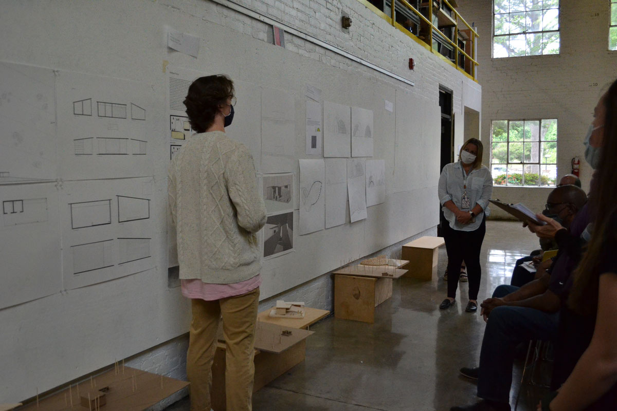 Students present their final projects.