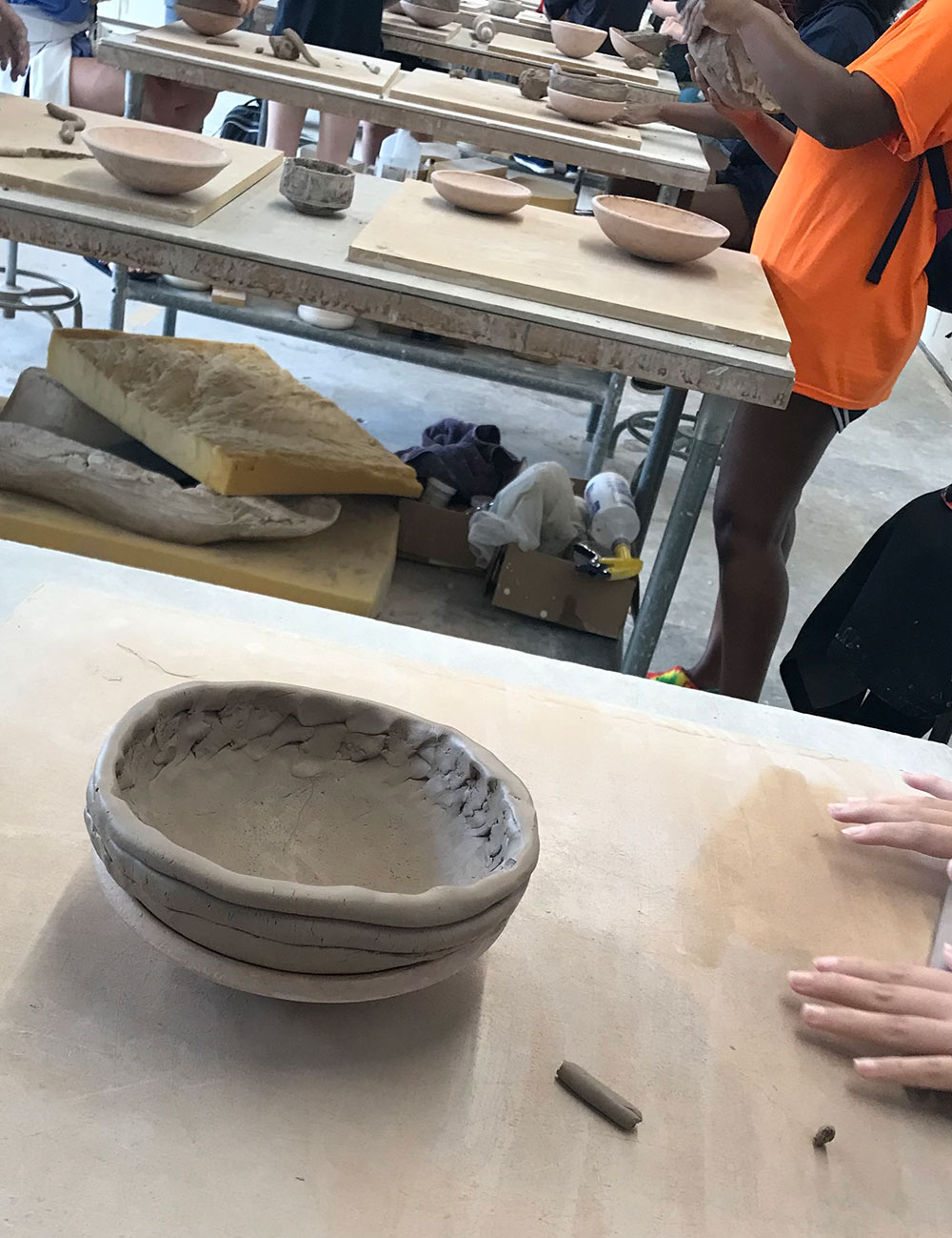 view of finished ceramic bowl