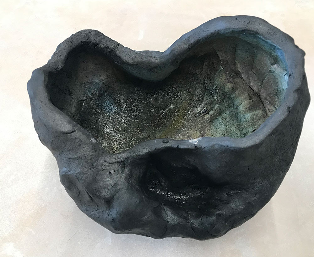 cameper&#039;s finished ceramics piece - heart bowl
