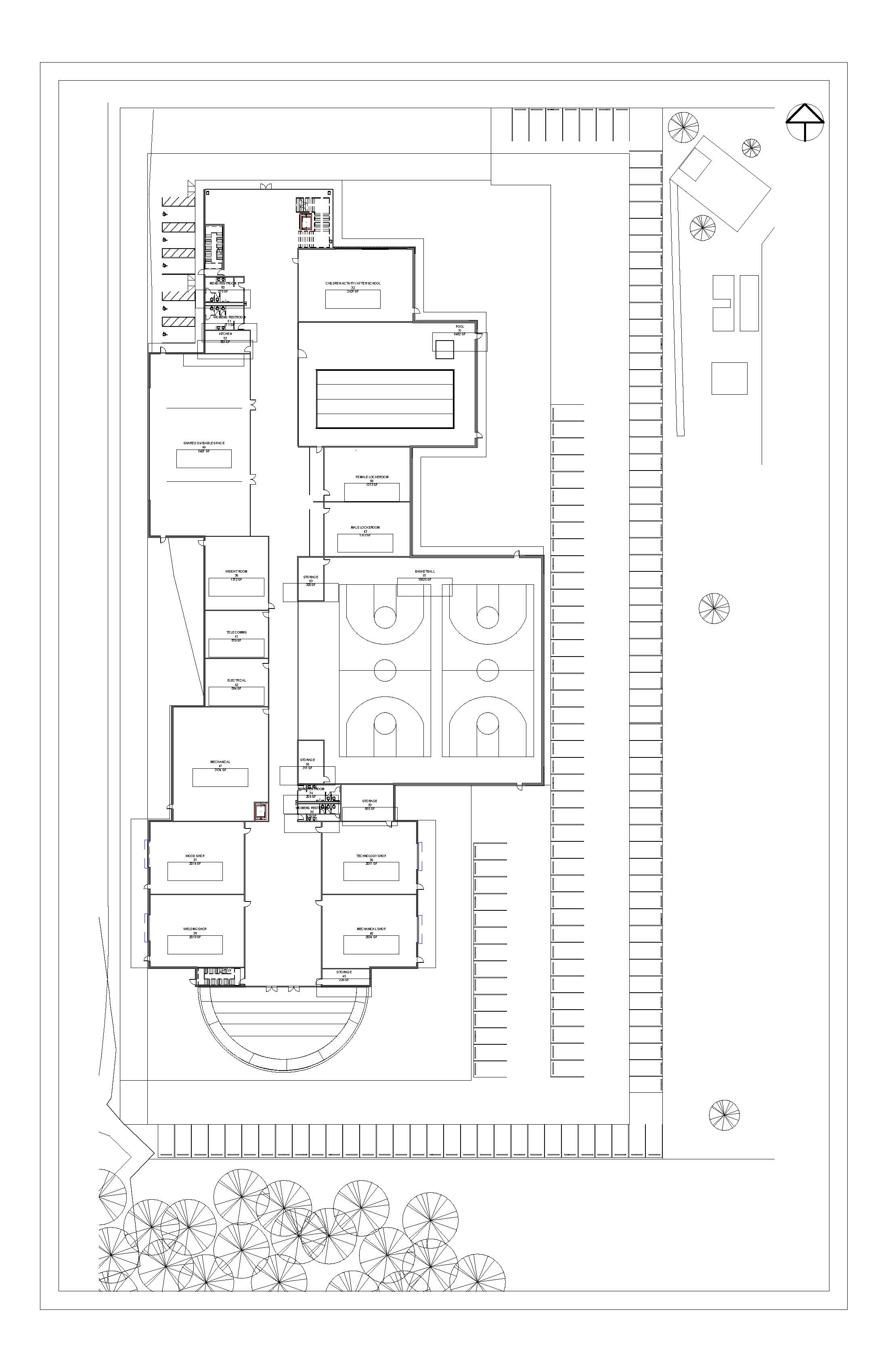 floor plans of community center