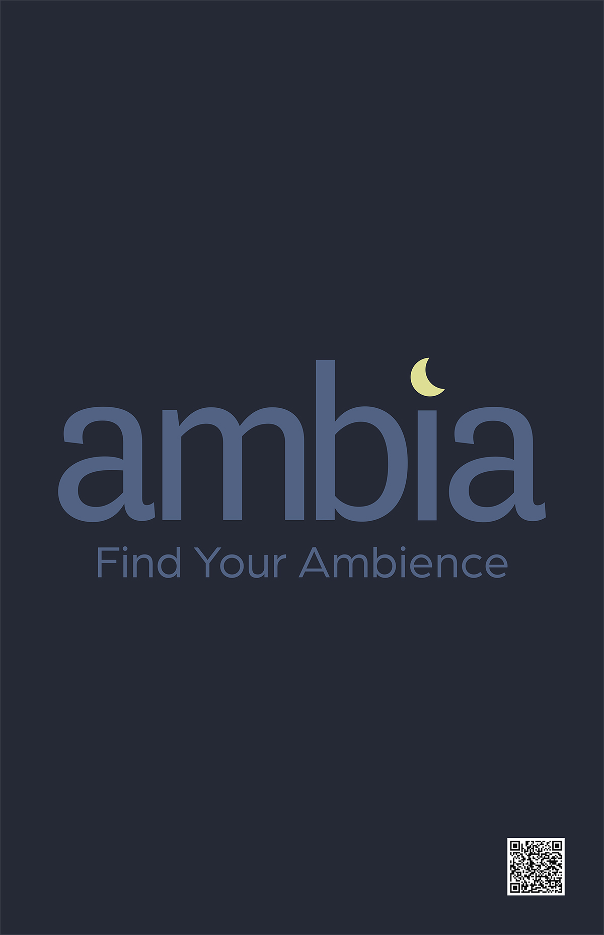 Dark blue background with the word &quot;Ambia&quot; in light blue.