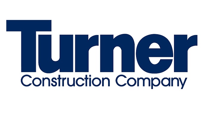 logo: Turner in blue with &quot;Construction Company&quot; under smaller