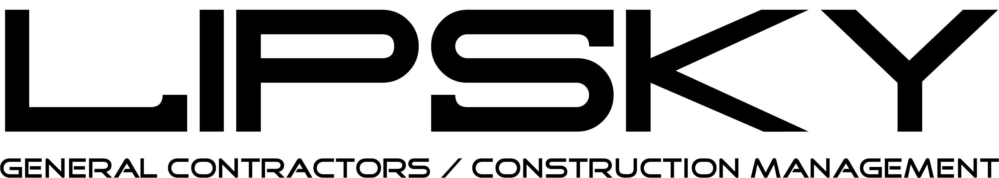 Lipsky logo (black all caps writing)