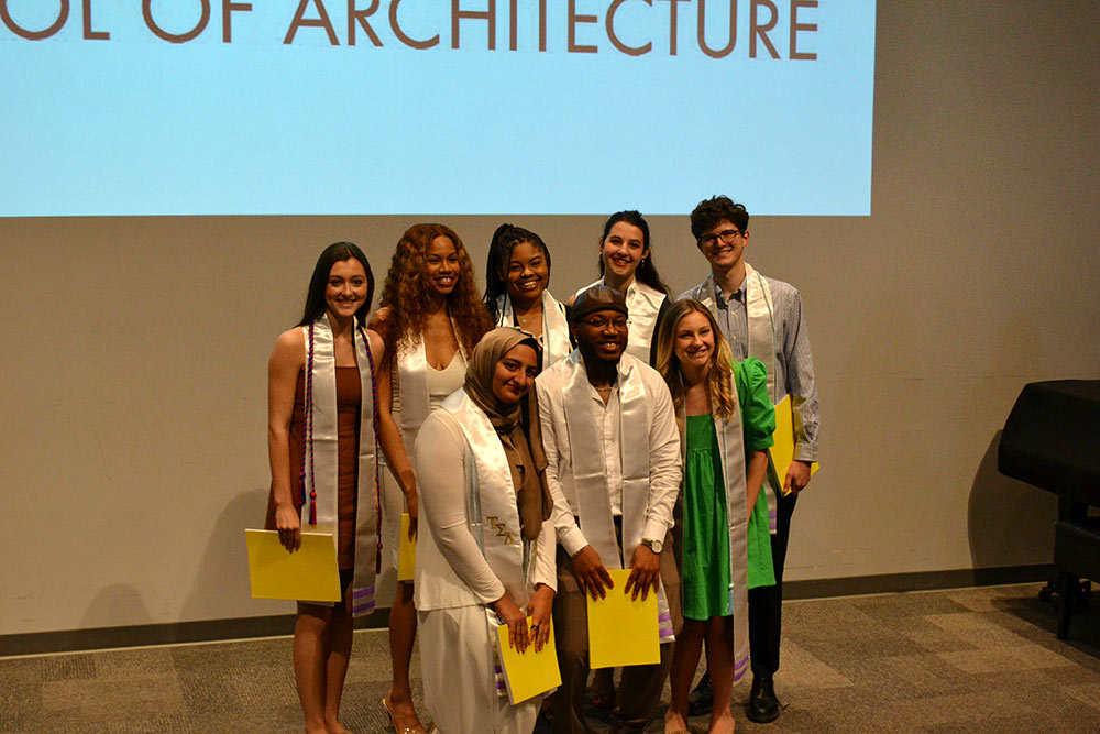 MSU S|ARC class of 2022 award recipients: (Front row, left to right? Nada Abdel-Aziz, Chester Mitchell, Audrey Eisner; (Back row, left to right): Nicole Columbus, Kristin Rice, Jasmine Topps, Grace Sheridan, Swayze Rawlings