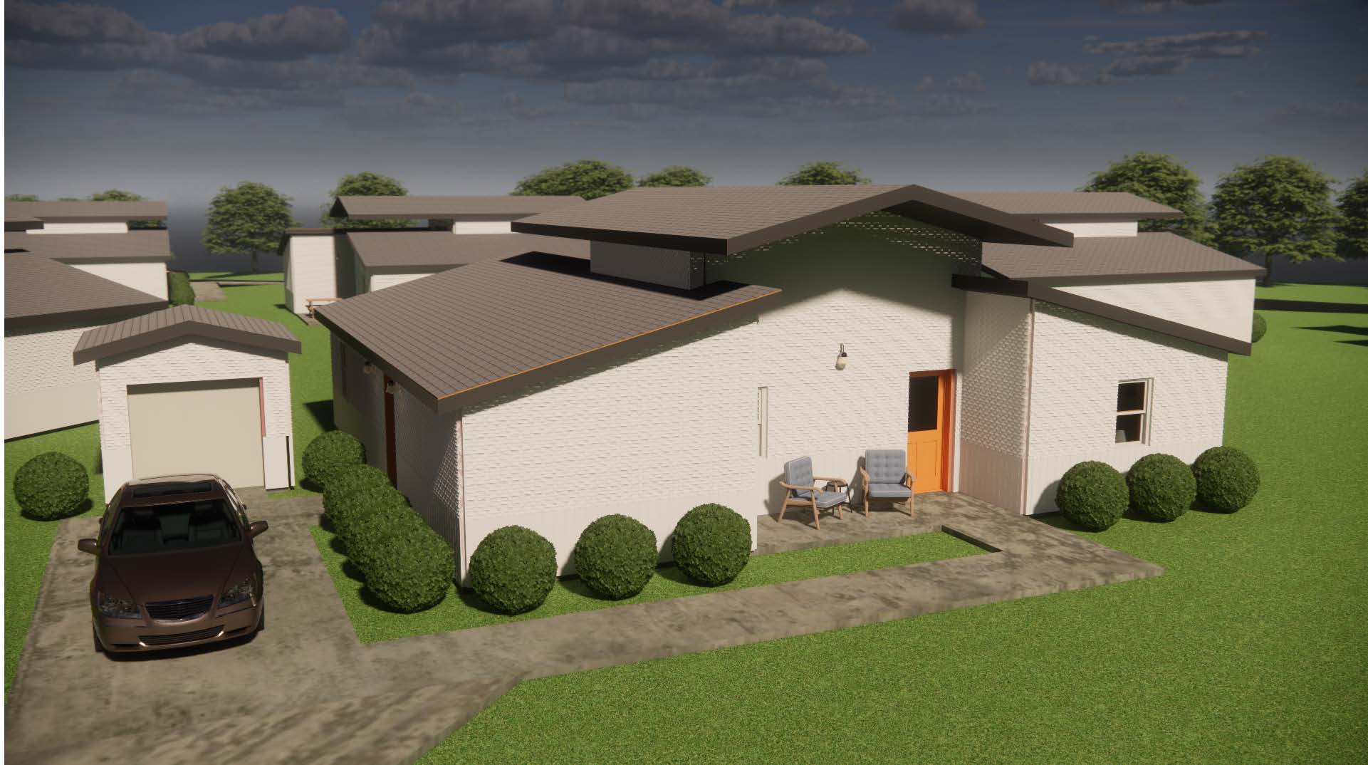 exterior rendering of house