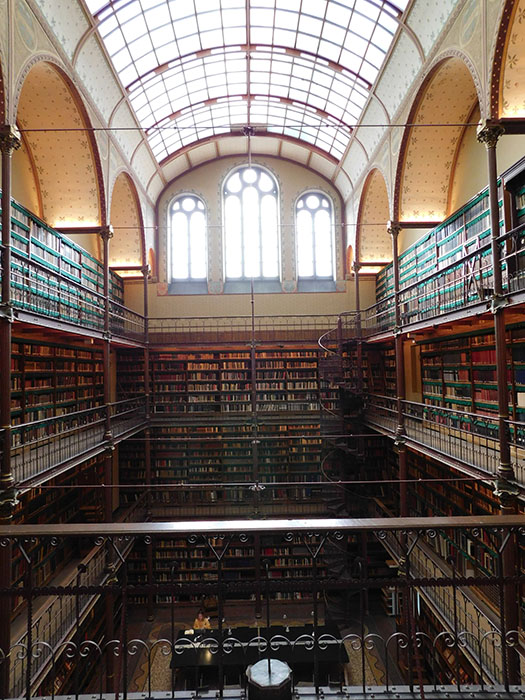 Library at the Rijksmuseum in Amsterdam