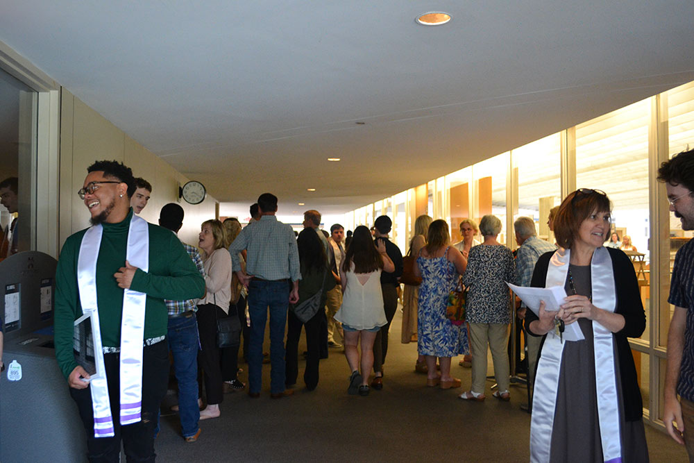 School of Architecture recipients enjoy reception
