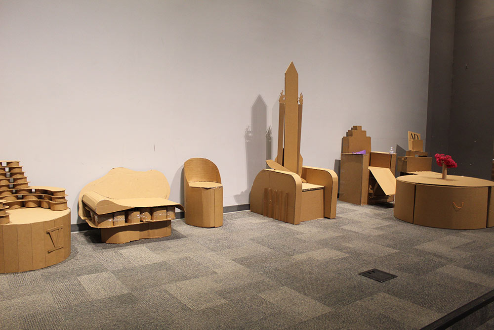 Picture of the finished cardboard chair projects