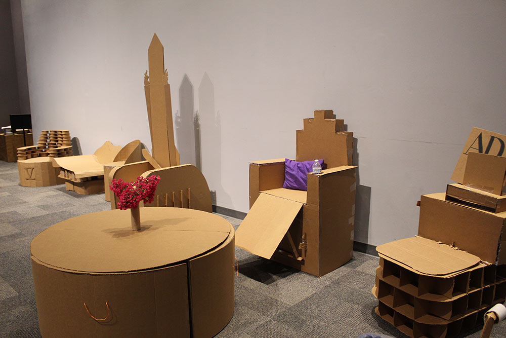 Picture of the finished cardboard chair projects