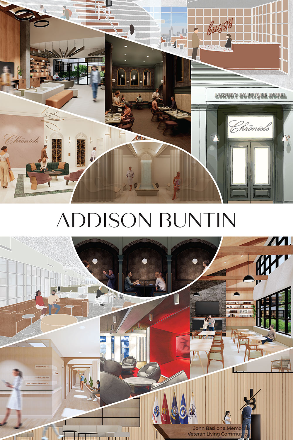 senior interior design board by Addison Buntin