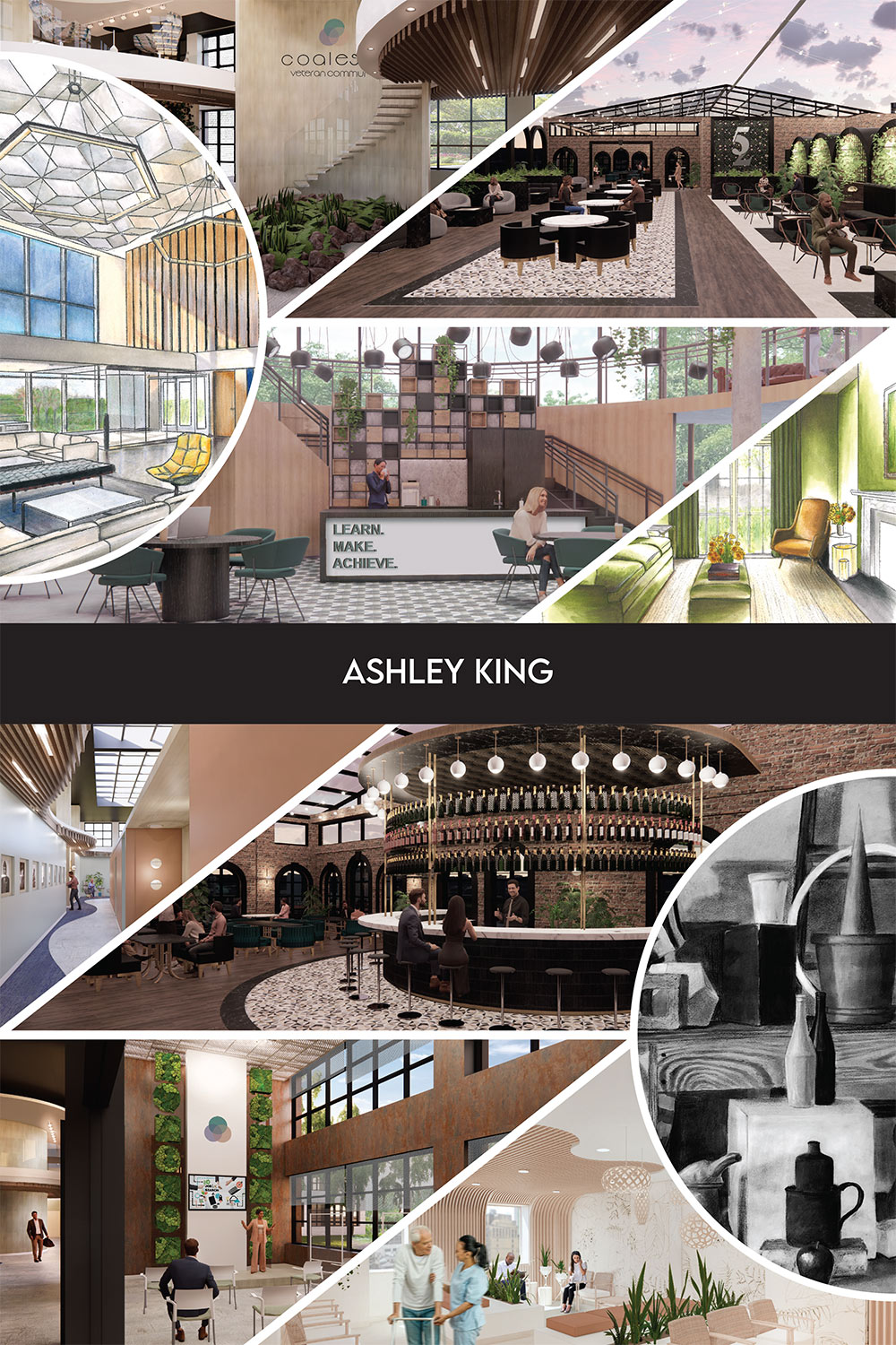 senior interior design board by Ashley King