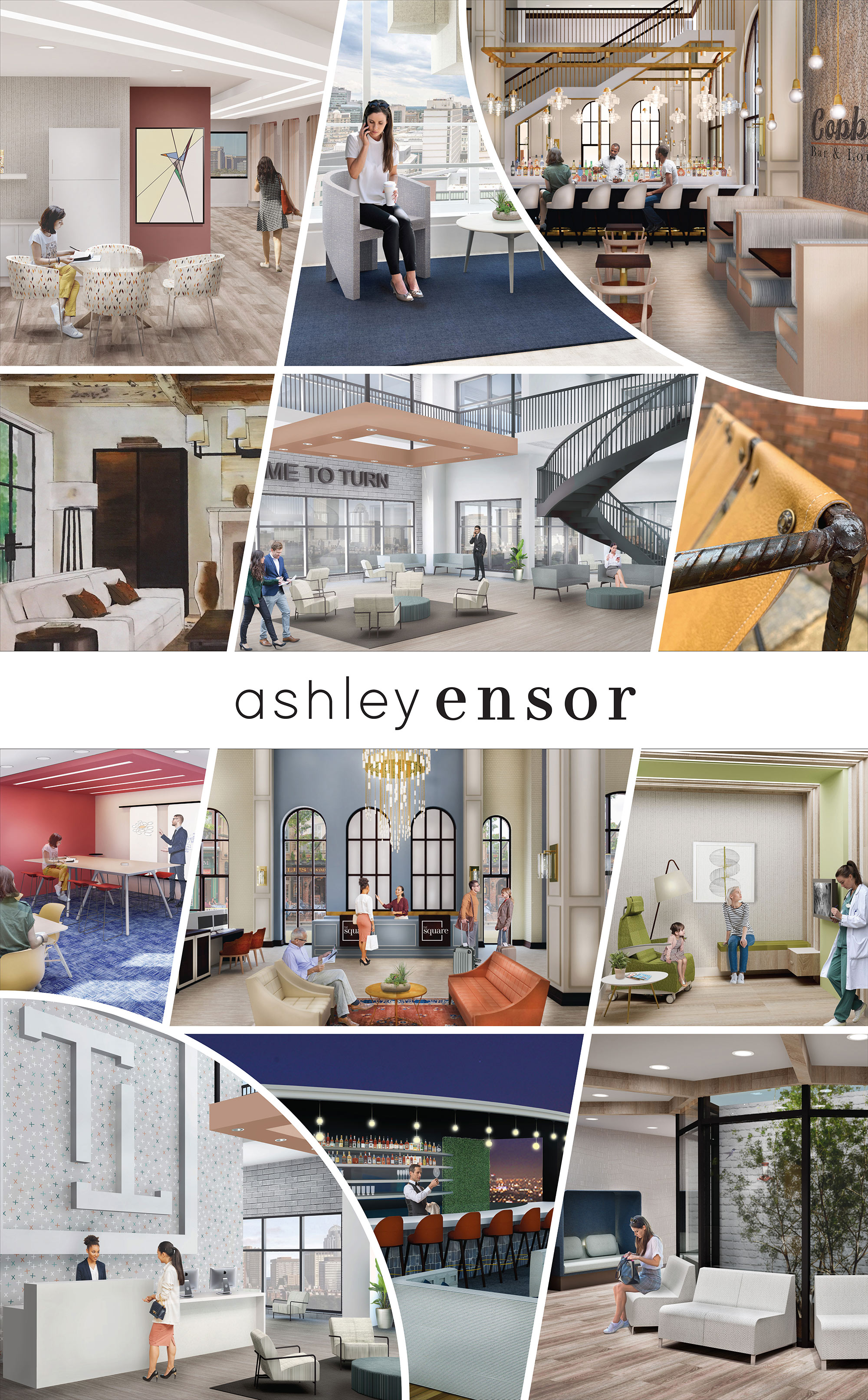 Ashley Ensor's senior exhibit board