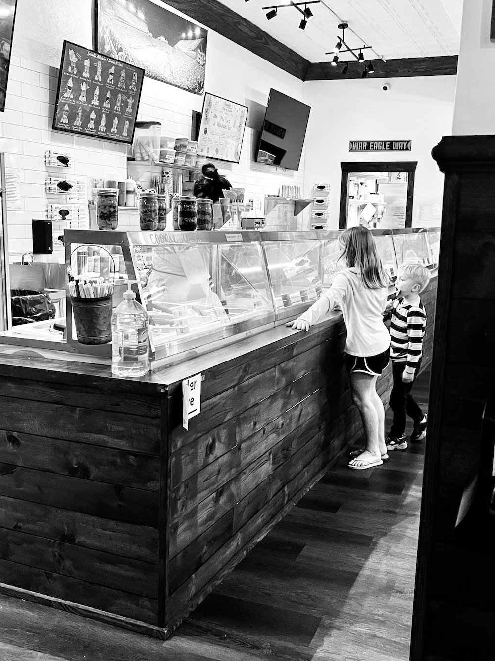 Image of a child ordering ice cream