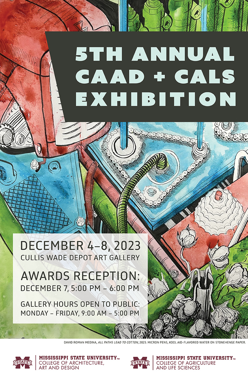 Poster for CAAD + CALS Exhibition.