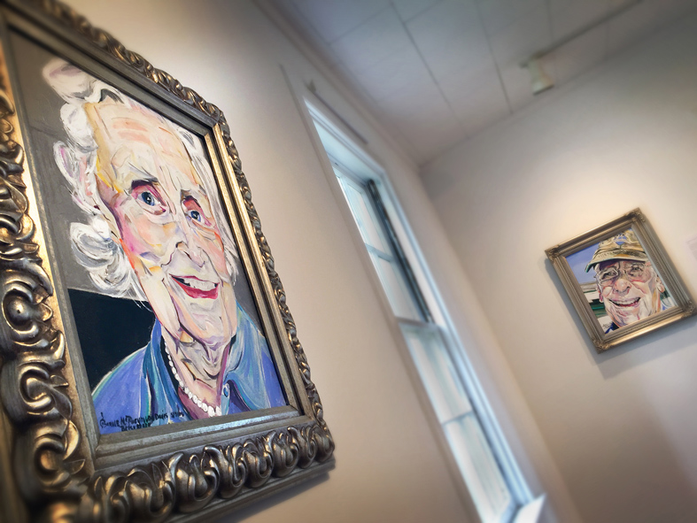 An exhibition of portraits by late Starkville artist Carole McReynolds Davis are on display Sept. 6-Nov. 18 at Mississippi State’s Visual Arts Center Gallery. Titled “Figures and Faces Not Far From Home,” the collection features selections from an estimated 1,000 original works by the local icon who died in June 2014. (Photos submitted by Lori Neuenfeldt)