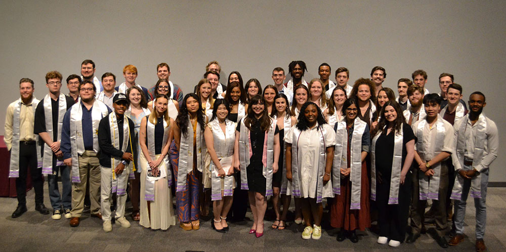 School of Architecture Class of 2025 poses on stage