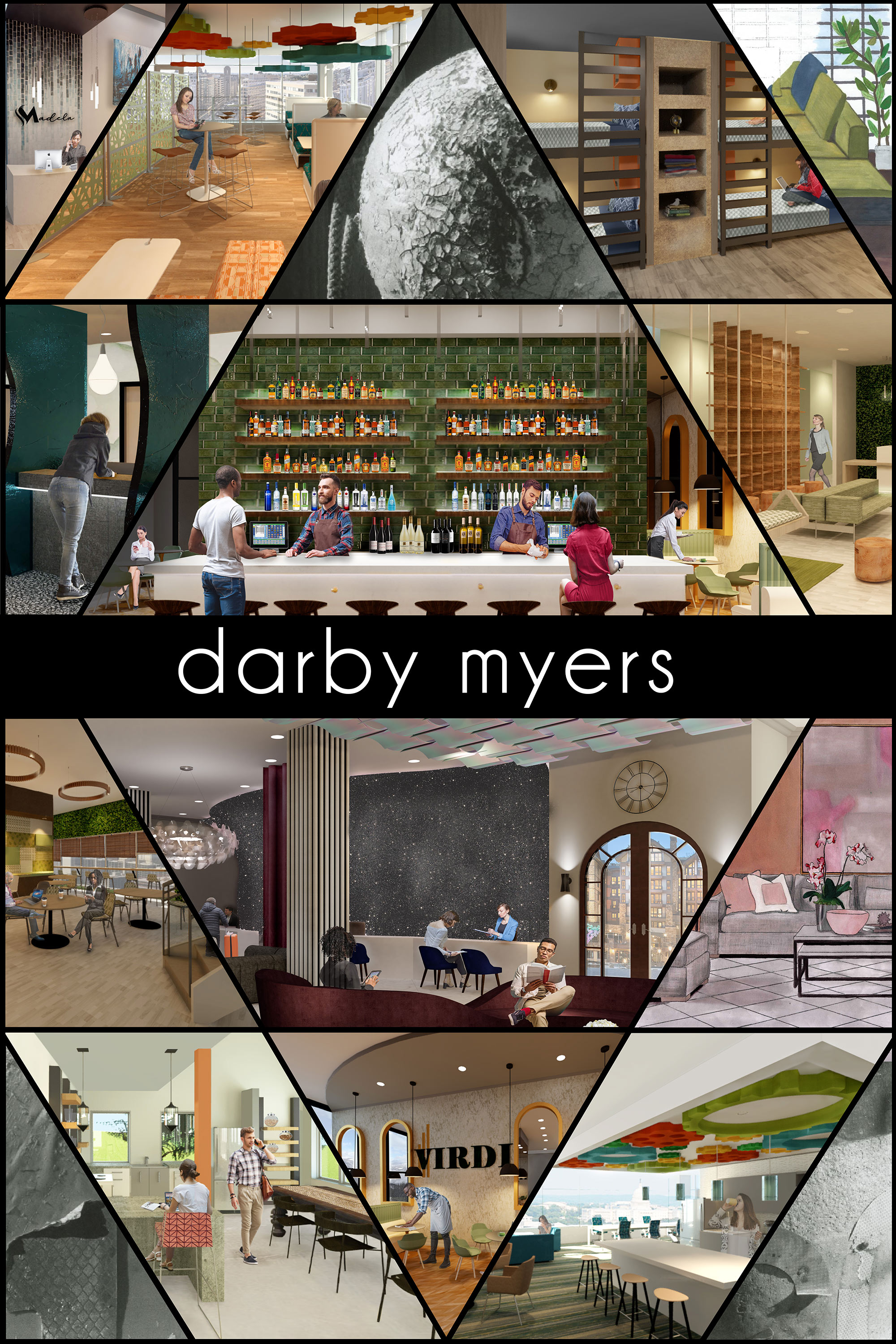 Darby Myers's senior exhibit board