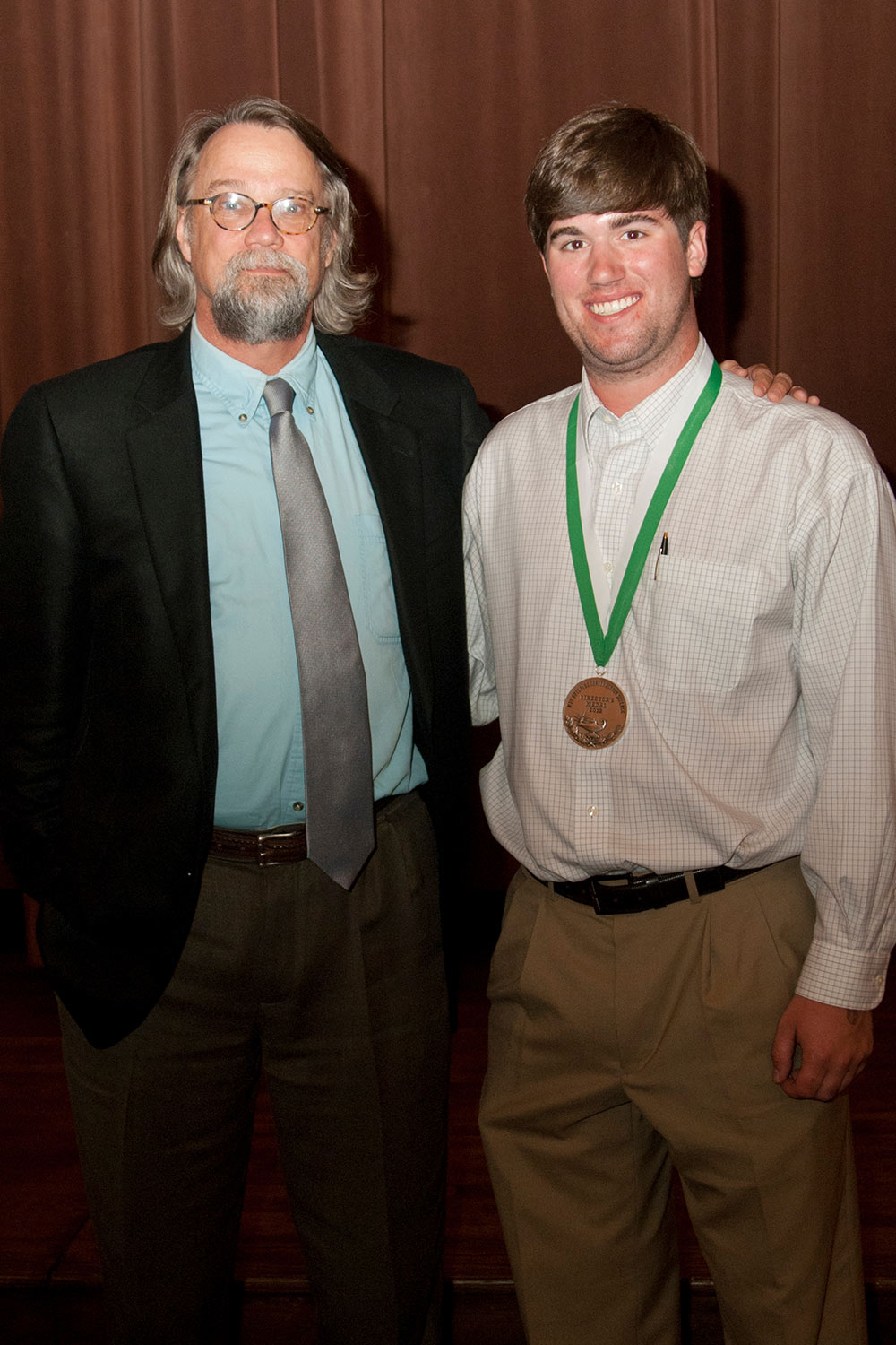 David Lewis, left, with Wesley Rayner