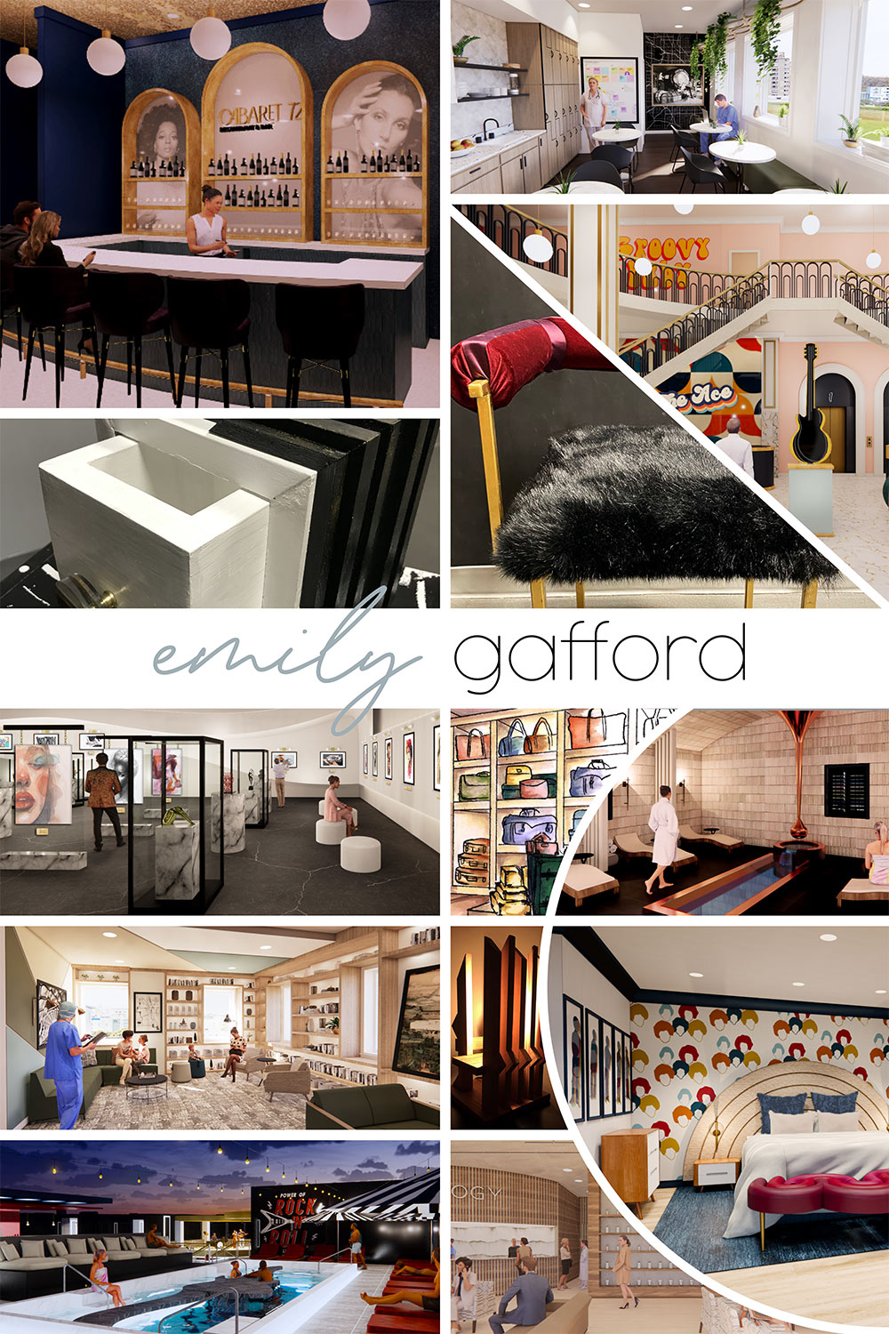 senior interior design board by Emily Gafford