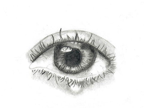 Drawing of an eye.