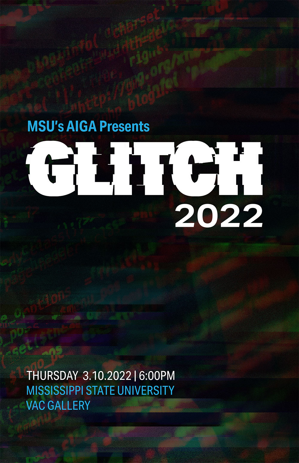 Glitch poster. all text is in this post