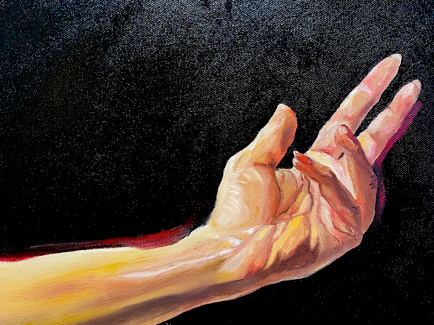 detail of painting - hand