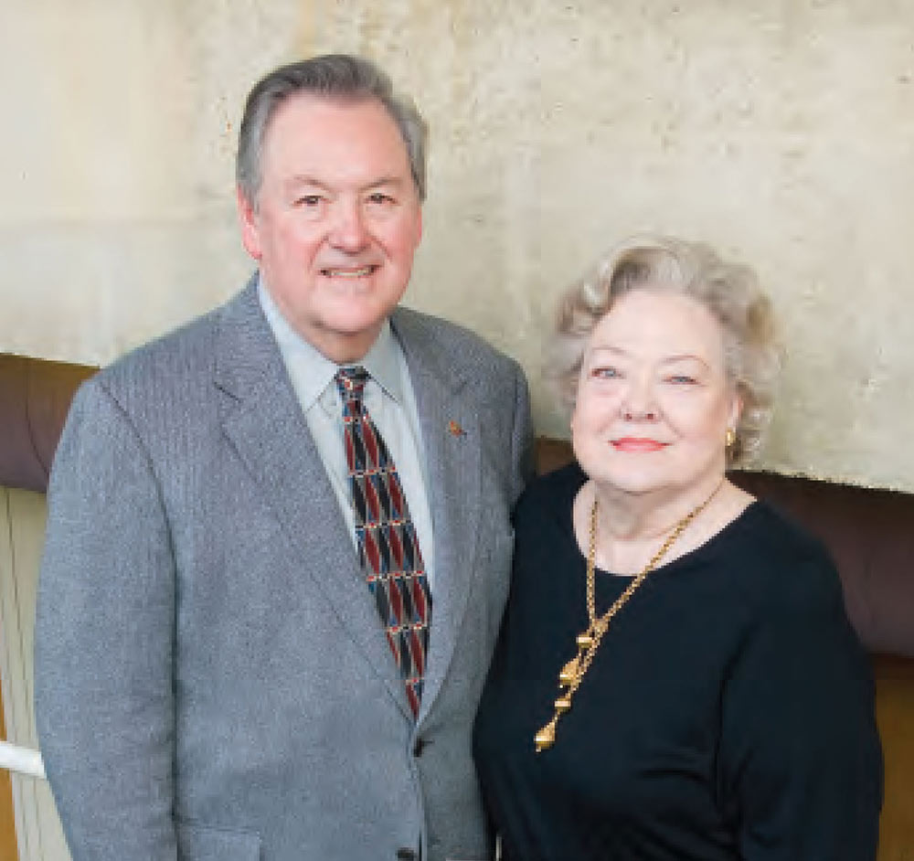 Robert V.M. Harrison, left, and Freda Wallace Harrison