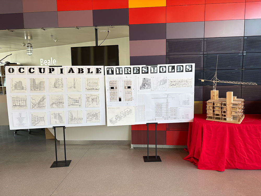 Occupational Thresholds project board on display at AIA Memphis