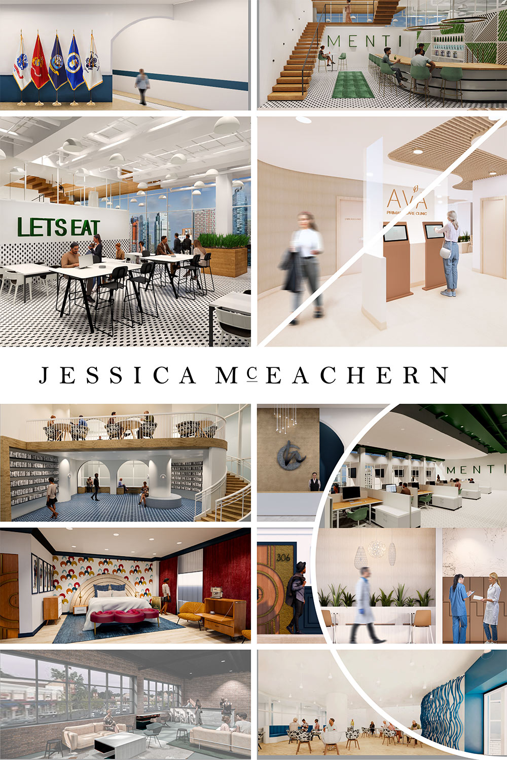 senior interior design board by Jessica McEachern 