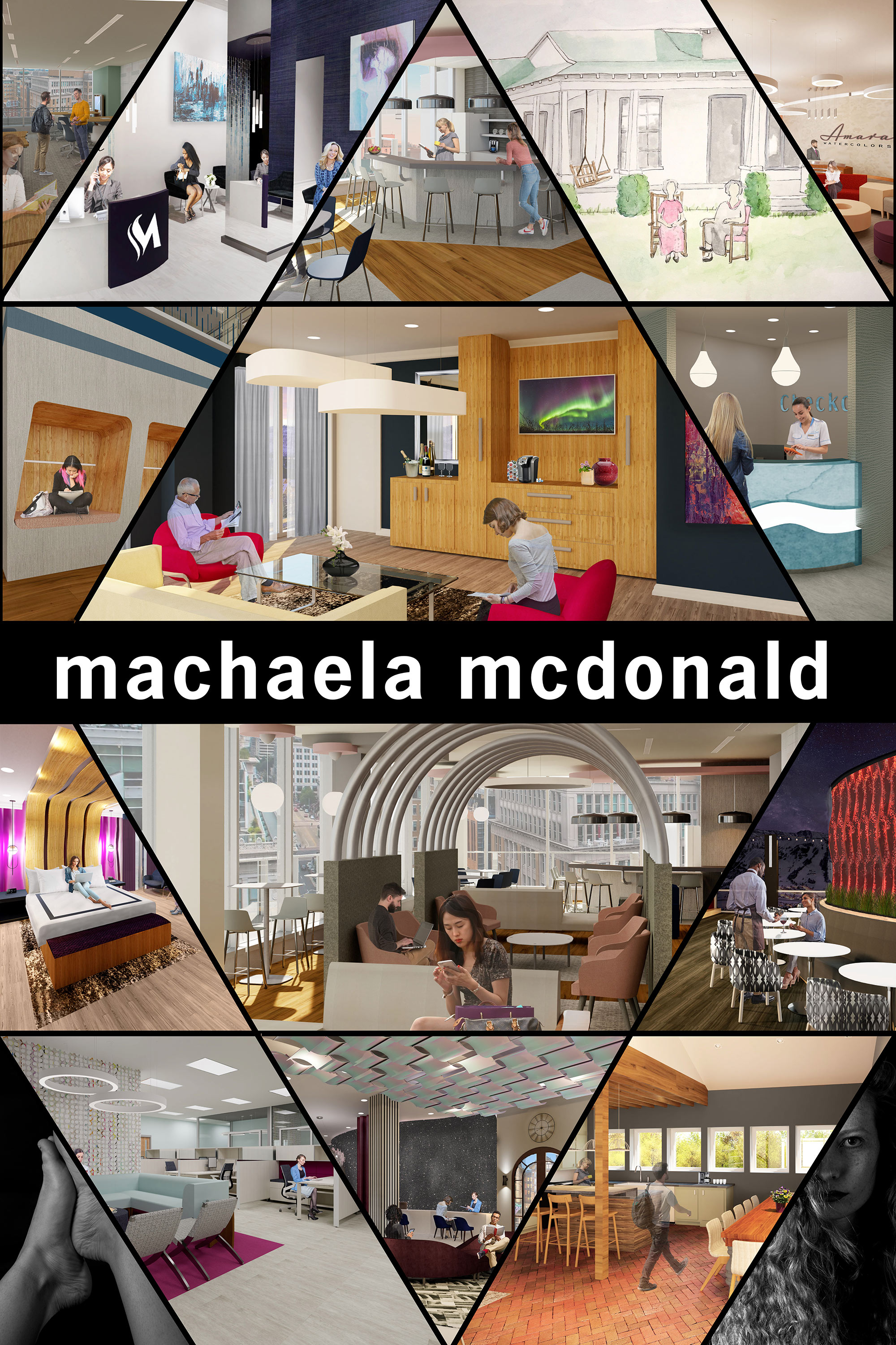 Machaela McDonald's senior exhibit board