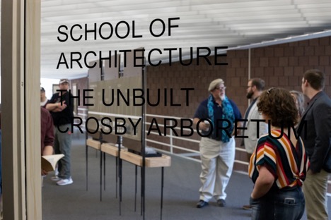 Photo from the reception of ‘The Unbuilt Arboretum’ exhibition showcases unrealized work by architect E. Fay Jones - Mississippi State University School of Architecture