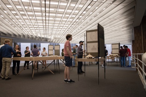 Photo from the reception of ‘The Unbuilt Arboretum’ exhibition showcases unrealized work by architect E. Fay Jones - Mississippi State University School of Architecture