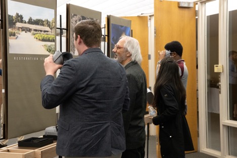 Photo from the reception of ‘The Unbuilt Arboretum’ exhibition showcases unrealized work by architect E. Fay Jones - Mississippi State University School of Architecture