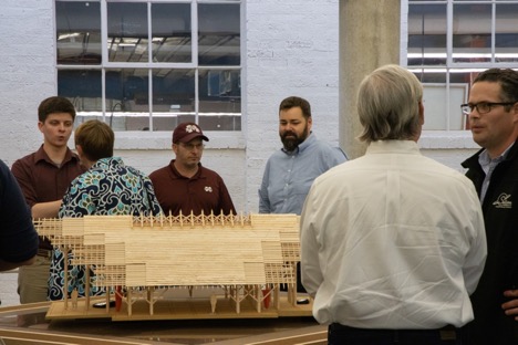 Photo from the reception of ‘The Unbuilt Arboretum’ exhibition showcases unrealized work by architect E. Fay Jones - Mississippi State University School of Architecture
