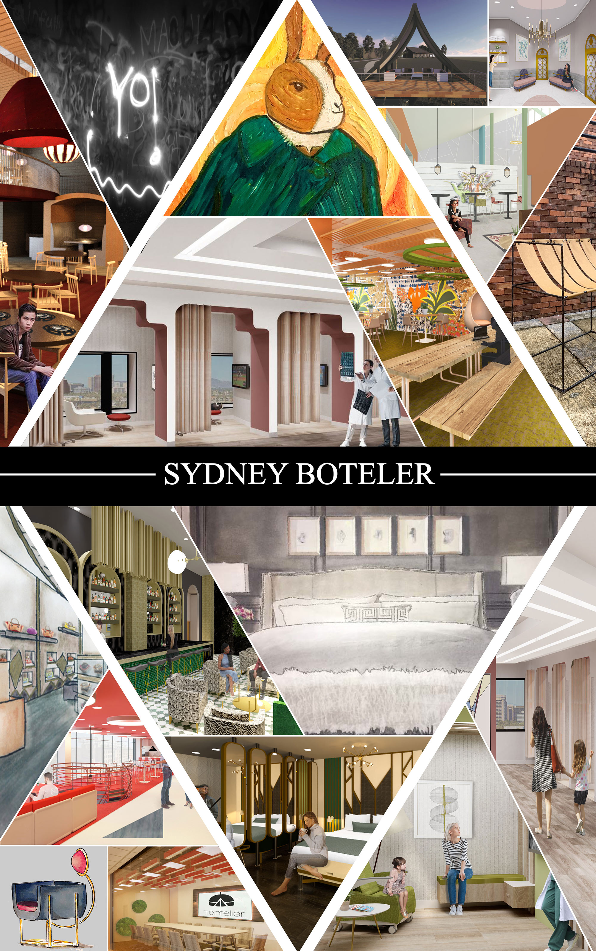 Sydney Boteler's senior exhibit board