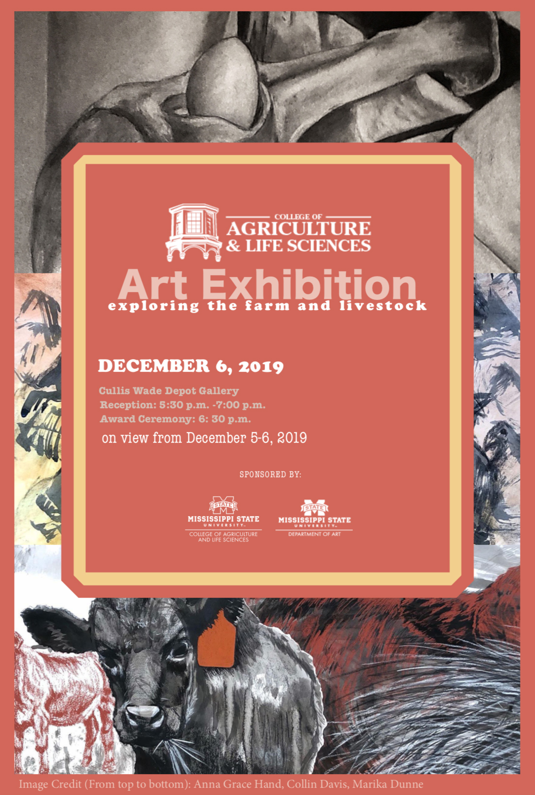 Poster for College of Agriculture and Life Sciences Exploring the Farm and Livestock exhibition.