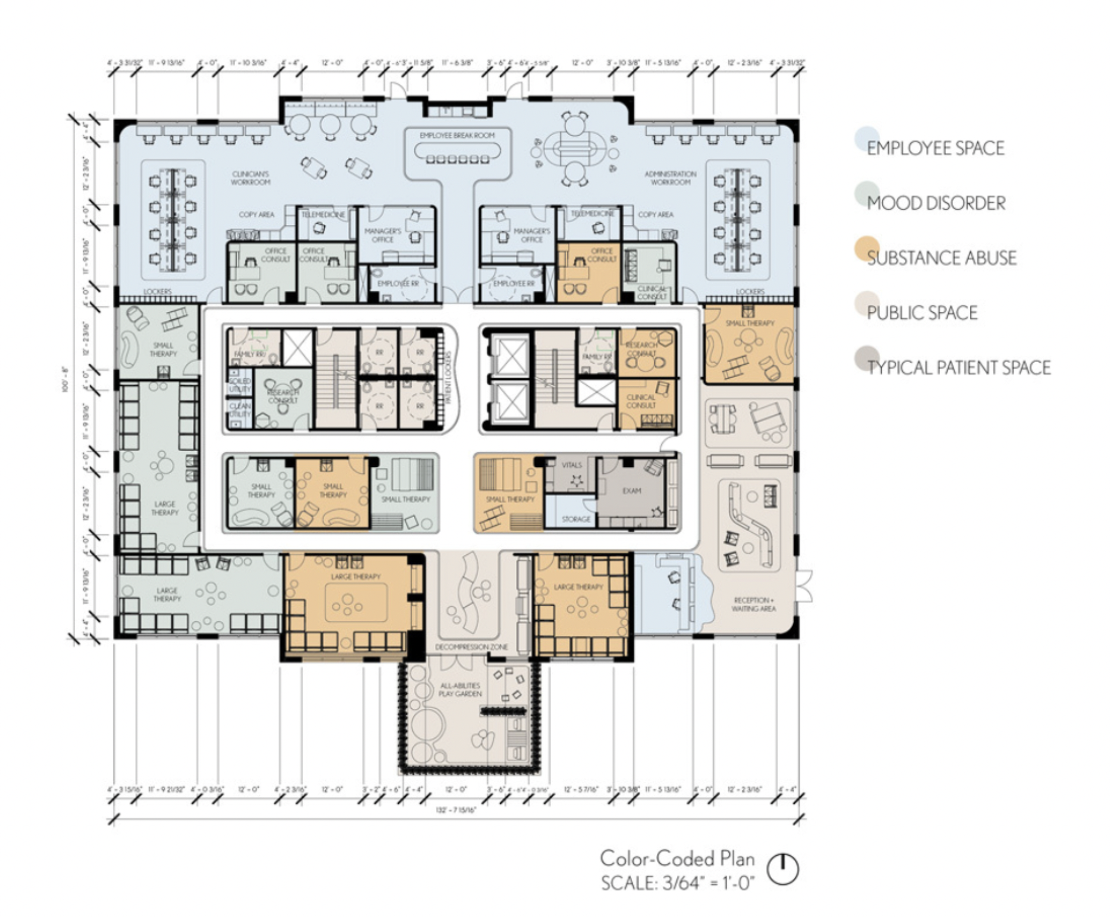 floor plan of pediatric behavior health facility