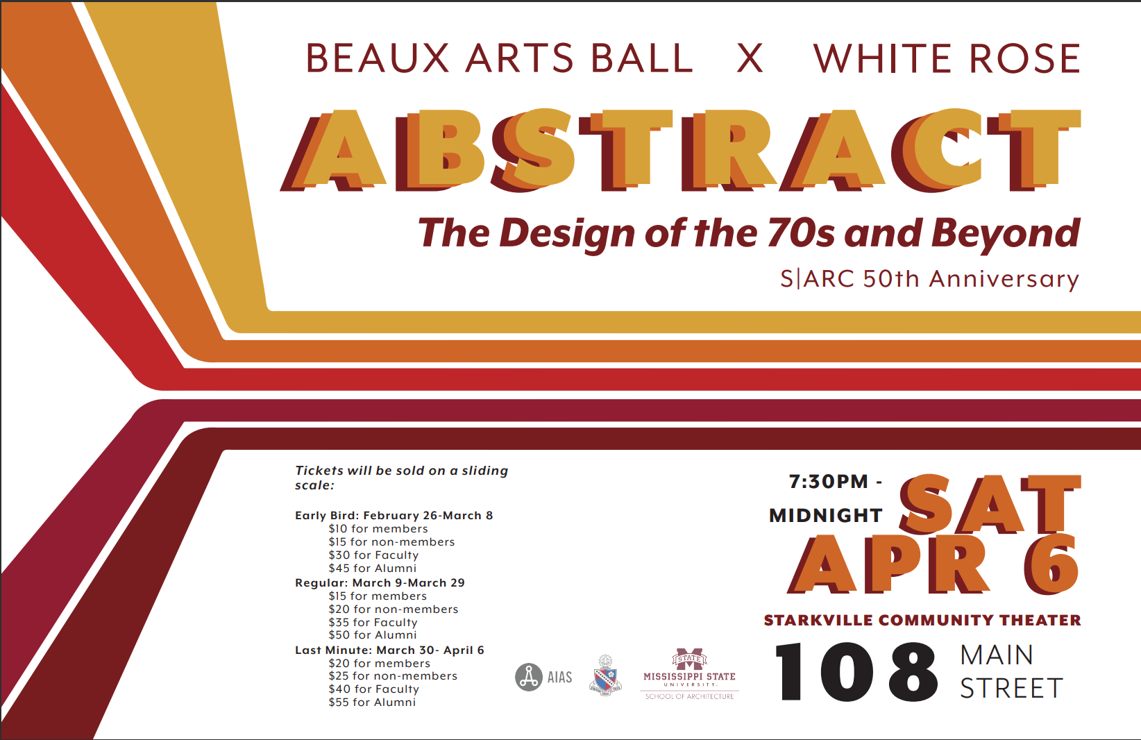 Poster for the Beaux Arts Ball 2024