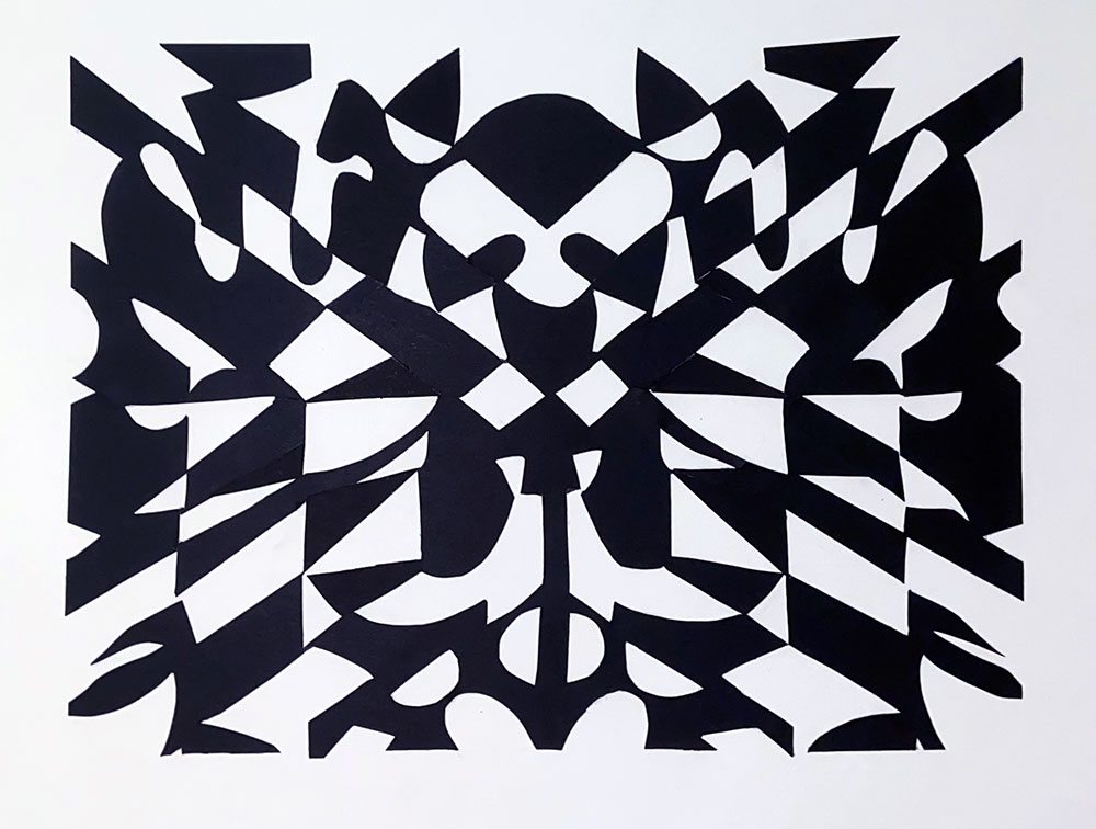 black and white pattern