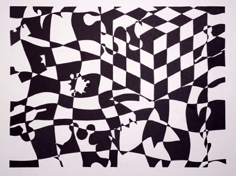 black and white pattern