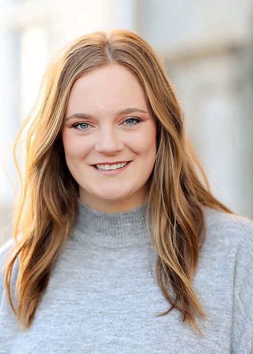 Virginia Dance headshot - wearing gray shirt