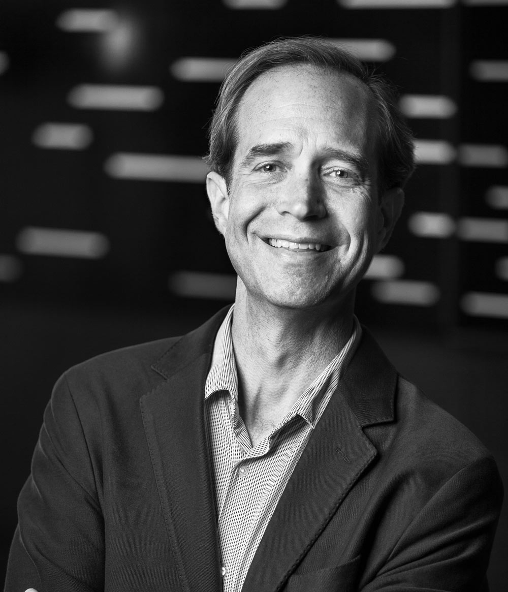 Black and white headshot of Stephen Allen