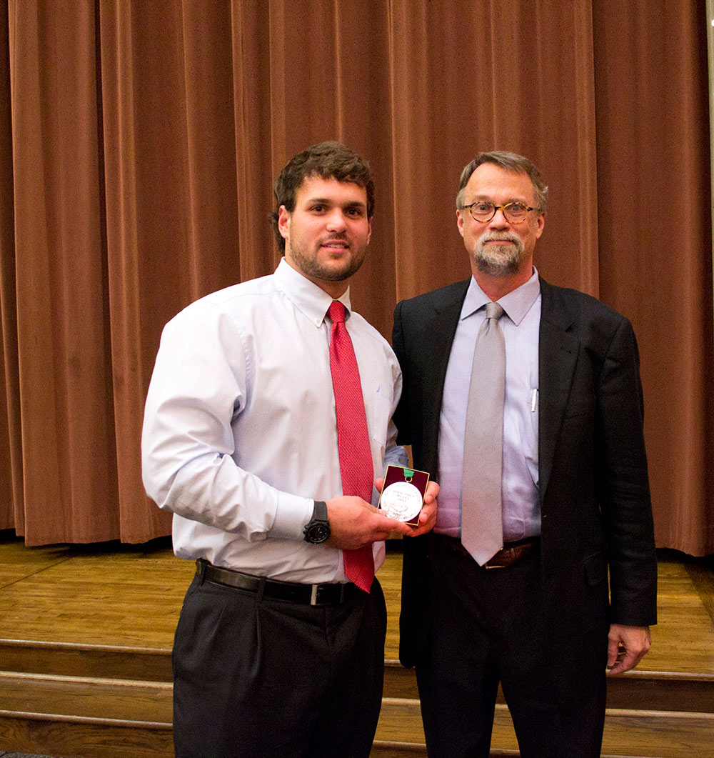 Bo Walters, left, stands with David Lewis