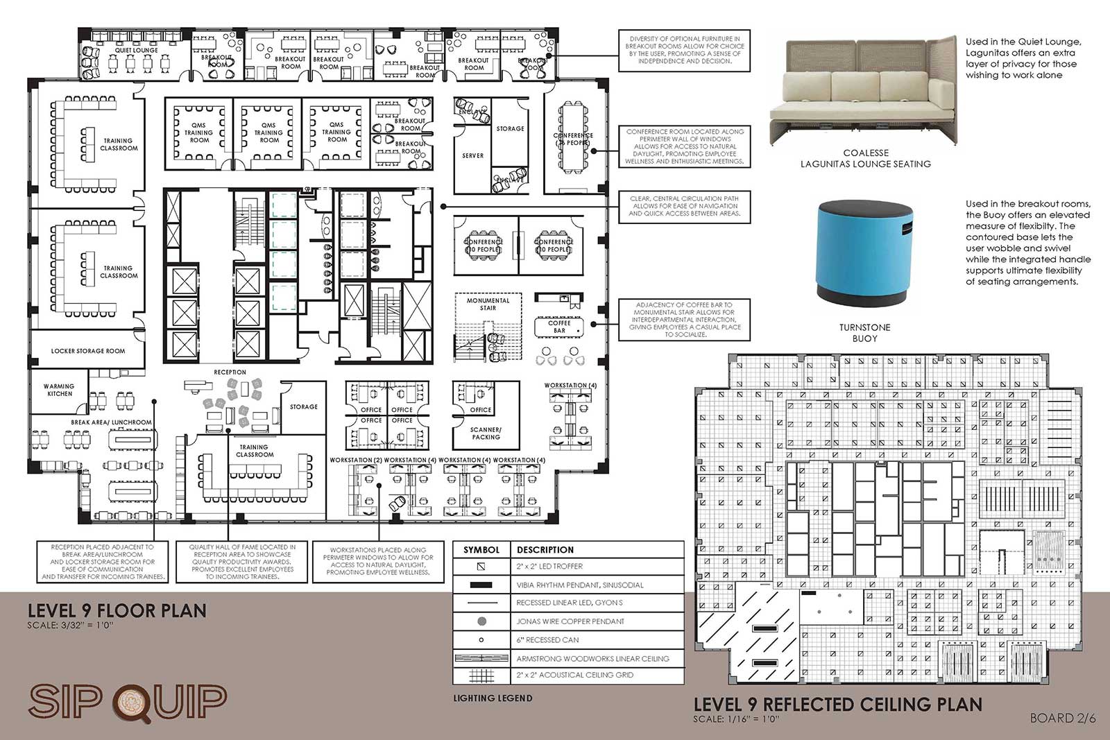 2019 Barefield Workplace Solutions Steelcase Project first place winning project board, Ashley Wyatt