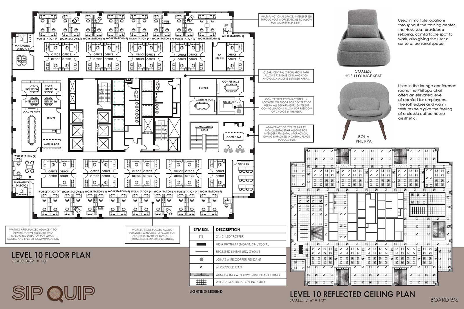 2019 Barefield Workplace Solutions Steelcase Project first place winning project board, Ashley Wyatt